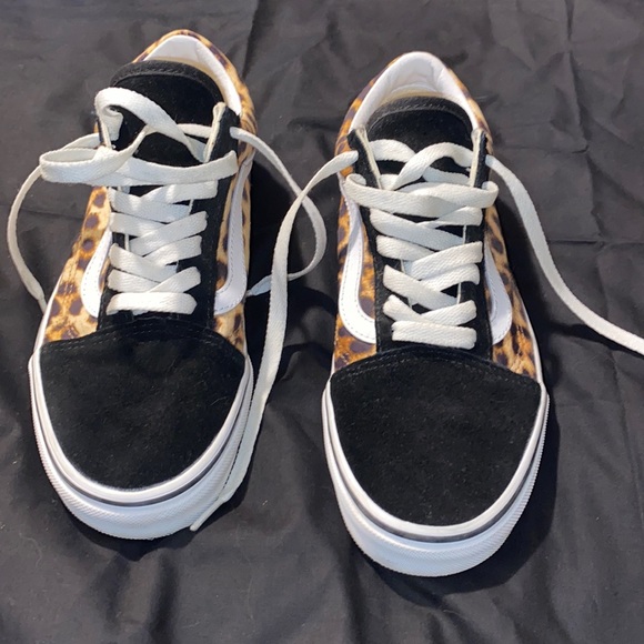 Vans Old Skool leopard print shoes size 7 - Picture 1 of 7